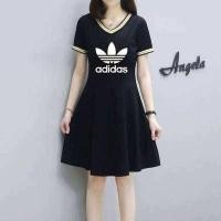 ราคา ADIDAS กระโปรงยาวปานกลางของผู้หญิง เดรสเสื้อยืดแขนสั้นใหม่ฤดูร้อนปี2023 (9977227751)
