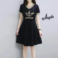 ราคา ADIDAS กระโปรงยาวปานกลางของผู้หญิง เดรสเสื้อยืดแขนสั้นใหม่ฤดูร้อนปี2023 (18476633135)