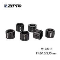 ราคา ZTTO จักรยาน Thru Axle Nut M12 M15 Pitch Axle Nuts สกรู Bike Hub Tube Shaft Skewer Cap สำหรับ1 0มม 1 5มม 1 75มม อะไหล่จักรยาน (16368514165)