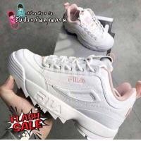 ราคา พร้อมส่ง รองเท้าผ้าใบFila Disruptor ll เผื่อ1ไซส์ รองเท้าสีดำล้วน รองเท้าแฟชั่น รองเท้าทำงาน รองเท้ากีฬา สวยแท้100 (16031326648)