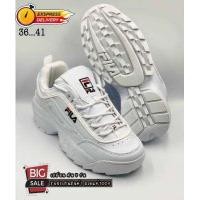 ราคา พร้อมส่ง รองเท้าผ้าใบFila Disruptor ll เผื่อ1ไซส์ รองเท้าสีดำล้วน รองเท้าแฟชั่น รองเท้าทำงาน รองเท้ากีฬา สวยแท้100 (16031326635)