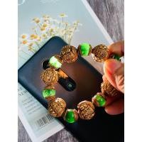 ราคา สร้อยข้อมือหยกแท้พระสมเด็จม้วนกรุวังหน้าลงรักปิดทอง (15699778362)