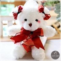 ราคา ลดพิเศษ ตุ๊กตาหมี ตุ๊กตาหมีสีขาว โบว์ยาว ตุ๊กตาหมีใส่เสื้อ ตุ๊กตาหมีโลลิต้า ตุ๊กตานุ่มนิ่ม สำหรับเป็นของเล่น ของขวัญ ขนาด 30 ซม (9850722856)