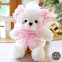 ราคา ลดพิเศษ ตุ๊กตาหมี ตุ๊กตาหมีสีขาว โบว์ยาว ตุ๊กตาหมีใส่เสื้อ ตุ๊กตาหมีโลลิต้า ตุ๊กตานุ่มนิ่ม สำหรับเป็นของเล่น ของขวัญ ขนาด 30 ซม (9850722854)