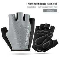 ราคา Rockbros ถุงมือสนับเข่านักปั่นจักรยานครึ่งนิ้วถุงมือนิ้วสั้นกีฬาหายใจ5สีระบายอากาศได้สวมใส่สบายถุงมือรถจักรยานยนต์ (19143844026)