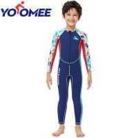 ราคา Yoomee ชุดดำน้ำสำหรับเด็ก2มม ชุดดำน้ำดูปะการังแขนยาวชิ้นเดียวเด็กหญิงเด็กชายชุดว่ายน้ำอบอุ่น (17656921113)