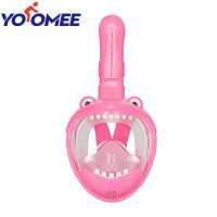 ราคา Yoomee หน้ากากดำน้ำเต็มตัวสำหรับเด็ก ชุดหน้ากากดำน้ำตื้นลายการ์ตูนสำหรับเด็กผู้ชายเด็กผู้หญิงอุปกรณ์หน้ากากดำน้ำสกูบากันหมอก (18666633304)