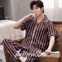 ราคา ชุดนอนผู้ชายผ้าคอตตอน แขนสั้นขายาว (9724609148)