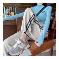 ราคา Huieson กางเกงสเวตเตอร์ผ้ากางเกงขาม้าสีขาวทรงหลวมกางเกงวอร์มลำลองตรงทรงกล้วยสำหรับผู้หญิงเอวสูงใหม่ (19985417016)