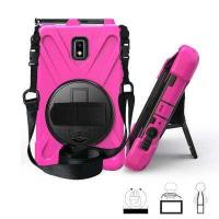 ราคา เคสสำหรับ Samsung Galaxy Tab Active 2 T390 T395 2018 360มีขาตั้งหมุนได้ สายคล้องไหล่แบบพกพา เคสทนทานกันกระแทกแบบไฮบริดสำหรับงานหนัก (649010062)