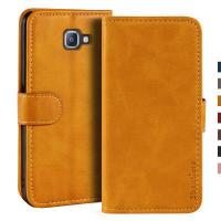 ราคา สำหรับSamsung Galaxy A9 2016 Caseหรูหราหนังพลิกเคสกับแม่เหล็กกระเป๋าสตางค์Caseกับผู้ถือบัตรสำหรับSamsung Galaxy A9 Pro 2016ปก (5226086176)