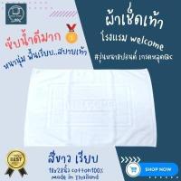 ราคา พรมเช็ดเท้า ผ้าเช็ดเท้า welcome ผ้าเช็ดเท้าโรงแรม 17x28นิ้ว (17453568705)
