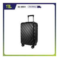 ราคา กระเป๋าล้อลาก กระเป๋าเดินทางแบบซิป ขนาด 20 นิ้ว สีเทา สีดำ ล้อ 8 คู่ หมุนได้ 360 องศา (16557184269)