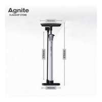 ราคา Agnite ที่สูบลมจักรยาน 160PSI ที่สูบลมรถมอไซ ที่สูบลม ที่สูบลมอเนกประสงค์ ที่สูบลมแบบมือสูบ สูบจักรยาน มอเตอร์ไซค์ มีเกจวัดค่าลม Air Pump (19612338793)