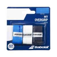 ราคา Babolat เทปพันด้าม กริ๊ปพันด้ามไม้เทนนิส My Overgrip x3 Grip Tape Racket Tennis Black Blue White 653052 (19639524005)