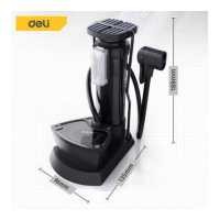 ราคา Deli ที่สูบลมจักรยาน สูบจักรยาน ที่สูบลมแบบขาเหยียบ อัพเกรดบารอมิเตอร์ ที่สูบลม ที่สูบลมมอเตอร์ไซค์ Air Pump (17380494607)