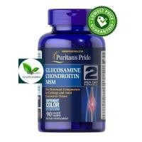 ราคา ของแท้ พร้อมส่ง Puritan s Pride Triple Strength Glucosamine Chondroitin MSM Joint Soother 90 180 360 Caplets กลูโคซามิน (18884781718)