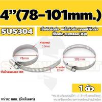 ราคา เข็มขัดรัดท่อ เหล็กรัดท่อ แคลมป์รัดท่อ ที่รัดท่อ สแตนเลส 304 1 7 Hose Clamp Clip SUS 304 (16488414682)