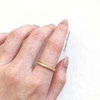 ราคา Single blink 14k ring แหวนเพชร CZ ล้อมทั้งวง งานชุบ 14k สแตนเลส สวย ทน เงา โดนน้ำ โดนน้ำหอมได้สบายๆเลยค่ะ (16300593863)