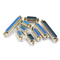 ราคา 2Pcs DP9 DP15 DP25 DP37 9 15 25 37 Pinตรง180องศาชายปลั๊กตัวเมียD Sub PCB Mounting Connector DB9 DB15 DB25 DB37 (6170700988)