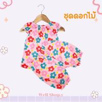 ราคา ชุดเสื้อคอกระเช้าเด็ก พร้อมกางเกง ลายสุดน่ารัก (20019787040)