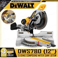 ราคา ผ่อน 0 DEWALT เลื่อย เลื่อยองศา แท่นตัดองศา สไลด์ 12 นิ้ว 1 675วัตต์ รุ่น DWS780 มี LASER Guideline งานหนัก ตัดไม้ ตัดอลูมิเนียม รับประกันศูนย์ 3ปี (435146771)