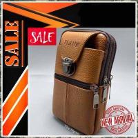 ราคา โปรโมชั่น ราคาถูกสุดๆ กระเป๋าหนังแท้ สุภาพบุรุษ ร้อยเข็มขัด เหน็บเข็มขัด คาดเอว ทำจากหนังแท้ 100 ทรงตั้ง ขนาดใหญ่พิเศษ (7964904772)