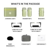 ราคา Hollyland Official Lark M1 ไมโครโฟนไร้สาย ชนิดติดบนเสื้อ มาพร้อมกับเคสชาร์จและระบบdual channelใช้งานได้ไกล200m 8h ไมคติดเสื้อ YouTube Volg (17790896160)