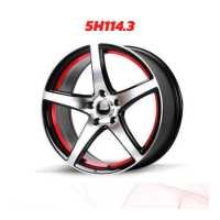 ราคา ล้อแม็กรถเก๋ง 5รู NAYA รุ่น EVEREST 11 18x8 0 ET 40 สีหน้าเงาร่องดำท้องแดงกลึงตัวหนังสือ ราคาต่อ 2วง (18916031218)