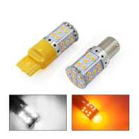 ราคา 1หลอด หลอดไฟเลี้ยว LED สีส้ม ใส่แทนไฟเลี้ยวหน้าได้เลี้ยวหลังได้ แบบกระพริบปกติ ตามมาตรฐาน สว่างมาก35SND 3030 (8406104647)