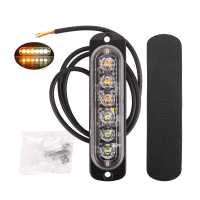 ราคา Anmingpu 6 LED ไฟแฟลชรถยนต์ไฟเตือนรถบรรทุก12 24V ไฟเตือน LED ข้างรถบรรทุก Marker Ultra บางแฟลชรถพยาบาลตำรวจไฟเตือนฉุกเฉินหลอดไฟแฟลช (9595712789)