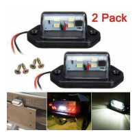 ราคา ANMINGPU ไฟส่องป้ายทะเบียนรถยนต์ ไฟ LED 4ดวง12V 24V สำหรับรถพ่วงเรือรถ RV จำนวน2ชิ้น (9892338284)