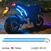 ราคา ไฟเส้น Led สองสีมอเตอร์ไซค์แบบยืดหยุ่น ไฟเดย์ไลท์ไฟ LED DRL ไฟหน้ารถ (14835899480)