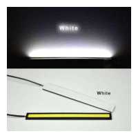 ราคา ไฟทำงานสำหรับตอนกลางวัน17ซม อะลูมิเนียม12V COB LED DRL แถบไฟ COB LED DRL แถบไฟทำงานรถยนต์2ชิ้น (19723018101)