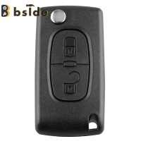 ราคา Bside Tool Store ชิป433MHz ID46 2ปุ่มพับกุญแจรีโมทสำหรับ Peugeot 207 307 308 (10170376359)