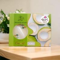 ราคา ส่งฟรีทั้งร้าน โปรแกรมเงินคืน ชิฟฟ่อนเค้กมะพร้าวน้ำหอม สอดไส้เนยสดกล่องละ4ชิ้น (7443472502)