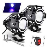 ราคา ไฟหน้าวงแหวนสำหรับมอเตอร์ไซค์2ชิ้น ไฟตัดหมอก125W ไฟสปอร์ตไลท์ LED U7ดวงสำหรับขับรถมอเตอร์ไซค์ (19694274818)