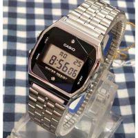 ราคา นาฬิกา Casio รุ่น A159WAD 1 นาฬิกาดิจิตอลสีเงิน ตกแต่งด้วยเพชรแท้ ของแท้ 100 รับประกันสินค้า 1 ปีเต็ม (397841559)