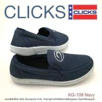 ราคา Clicks KG 108 รองเท้าผ้าใบสุภาพสตรีและสุภาพบุรุษ (18570216682)