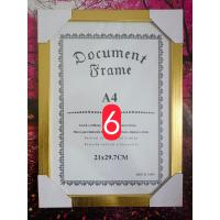 ราคา กรอบรูปA4 กรอบเกียรติบัตร กรอบสีทอง กรอบอะคริลิค (9044582686)
