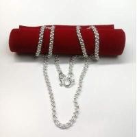 ราคา สร้อยคอเงินแท้ 92 5 ลายห่วงคู่ กว้างประมาณ 2 5 มิล (16305972223)