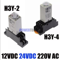 ราคา H3Y 4 Timer Relay AC 220V 0 60s Delay Timer 220VAC Time Relay with Base Socket พร้อมขา (14637428298)