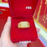 ราคา แหวนทอง2สลึง YHGOLD งานฝังพลอย ทองคำแท้96 5 ขายได้จำนำได้ (16475063725)