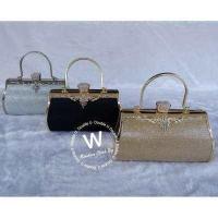 ราคา กระเป๋าออกงานราตรี กระเป๋าถือผู้หญิง กระเป๋าไปงานแต่ง รุ่นกลิตเตอร์ประดับเพชร (909422285)