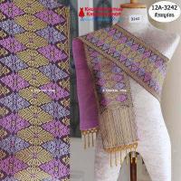 ราคา 12A 07 สไบสีชมพู ผ้าสไบ สะไบขิดลาว ผ้าเบี่ยง ผ้าสะไบลาว สไบลูกปัด สไบพู่ห้อย มีเก็บปลายทาง (16445234757)