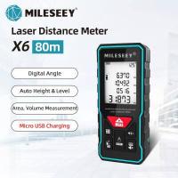 ราคา Mileseey เลเชอร์วัดระยะ X5 X6 เครื่องวัดระยะด้วยเลเซอร์ 40M 60M 100M สำหรับวัดระยะทาง พื้นที่ ปริมาตร เครื่องมือวัดเลเซอร์ Bubble Mute เครื่องวัดระยะเลเซอร์อัจฉริยะ (17269347173)