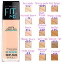 ราคา Maybelline FIT ME MATTE PORELESS FOUNDATION ฟิตมี เมเบลีน เมย์เบลลีน 30ML (11166746008)