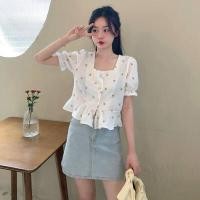 ราคา เสื้อแขนตุ๊กตาลายดอก T8 (3687726581)