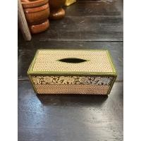 ราคา กล่องทิชชู่ กล่องใส่ทิชชู่ไม้สักแท้ 100 ทำจากไม้สักแก่ กล่องทิชชู่สาน (18908364345)