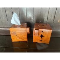 ราคา กล่องทิชชู่ กล่องใส่ทิชชู่ไม้สักแท้ 100 ทำจากไม้สักแก่ กล่องทิชชู่สาน (18908364344)